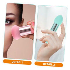 6Pcs Makeup Sponge Pen Portable Beauty Puff for Effortless Makeup Application Suitable for Foundation Powder and Concealer Ergonomic Design Pink