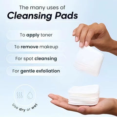 200PCS Hypoallergenic Cotton Pads, Soft, Absorbent, Pads for Makeup Removal, Skincare, Baby Care and Facial Cleansing