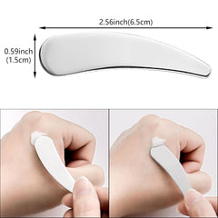 5 Pcs Mini Metal Cosmetic Spatulas Makeup Cream Spoon Skincare Spatula Silver Dig Scoop Practical Beauty Accessories for Mixing and Sampling Makeup Cosmetic Beauty Tools