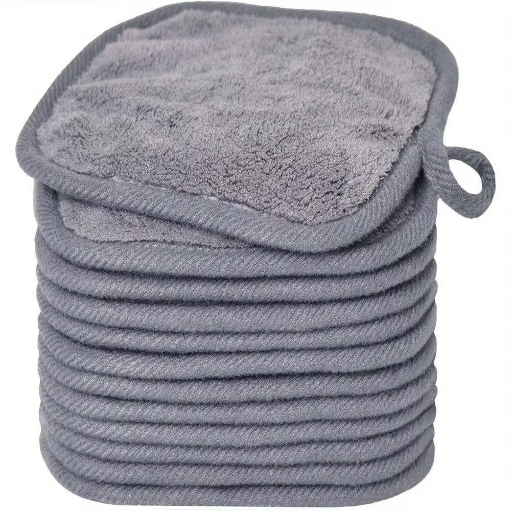 12PCS Makeup Remover Pads Reusable Pads Makeup Eraser Microfiber Facial Towel Face Cleaner Cleaning Wipes Skincare Tools