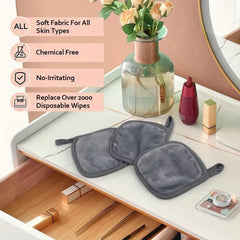12PCS Makeup Remover Pads Reusable Pads Makeup Eraser Microfiber Facial Towel Face Cleaner Cleaning Wipes Skincare Tools