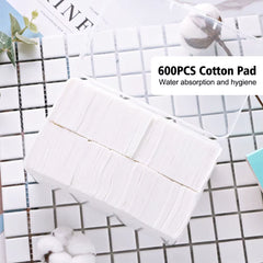 600Pcs Thickened Pearl Makeup Cotton Textured Cotton Pads for Makeup Removal Toner Application Soft Pure Cotton for Skincare