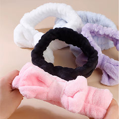4Pcs Skincare Accessories for Face Wash Skincare Hair Accessories，Sponge Spa Headbands & Wristband Set, for Washing Face Makeup