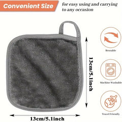 12PCS Makeup Remover Pads Reusable Pads Makeup Eraser Microfiber Facial Towel Face Cleaner Cleaning Wipes Skincare Tools