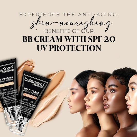 BB Cream SPF 20 – Mineral Sunscreen & Liquid Foundation, Lightweight Face Moisturizer with Buildable Coverage, Matte Finish, Non-Toxic, Paraben-Free, Cruelty-Free – 1.7 Oz - Fair Cool