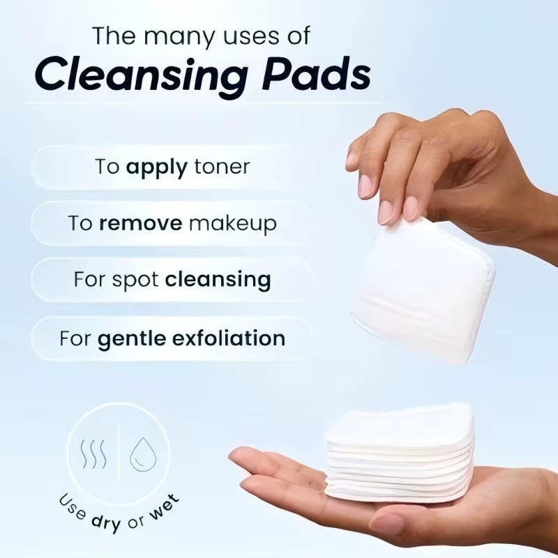 200PCS Hypoallergenic Cotton Pads, Soft, Absorbent, Pads for Makeup Removal, Skincare, Baby Care and Facial Cleansing