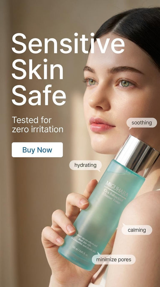 Cica & Bakuchiol Korean Skincare Cleanser-Toner