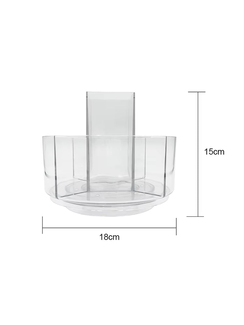360 Degree Rotating Makeup Storage Box Turntable Makeup Storage Tray Suitable for Dressing Tables Skincare Products Etc