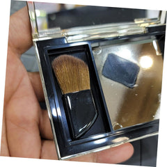 2Pcs Portable Travel Makeup Brush Professional Blush Applicators Soft Bristles for Even Powder Distribution Go Cosmetic Touch-Ups