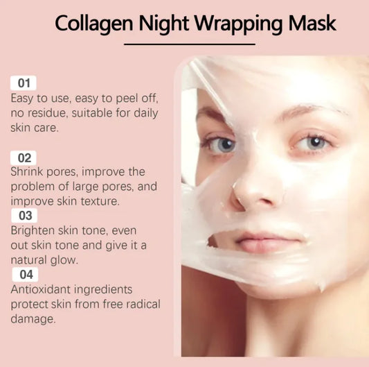 Glow Peel Collagen Mask – Firming & Brightening Treatment for Radiant Skin