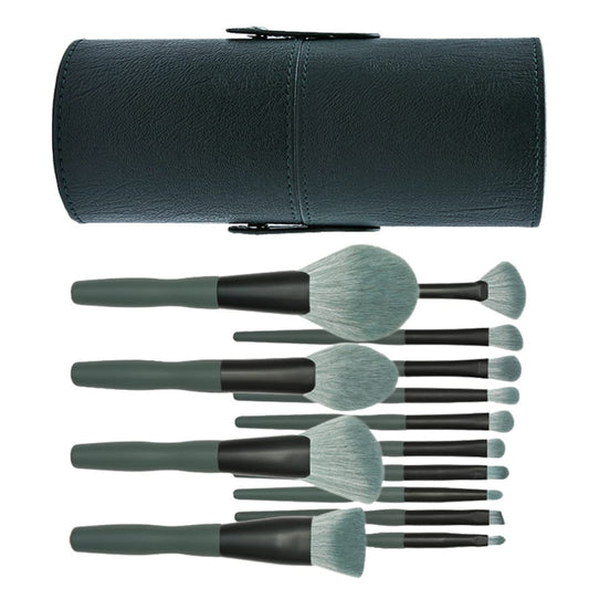 14Pcs Makeup Brush Comfortable Cosmetics Tool Kit Beauty Brush Handles for Contouring Blending Shading Highlighting