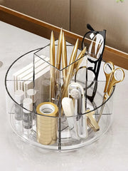 360 Degree Rotating Makeup Storage Box Turntable Makeup Storage Tray Suitable for Dressing Tables Skincare Products Etc