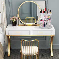 360 Rotating Makeup Organizer Perfume Organizer Clear Cosmetic Storage Display Case Large Capacity Acrylic Beauty Holder Adjustable Partition Height for Bedroom Dresser or Bathroom Vanity